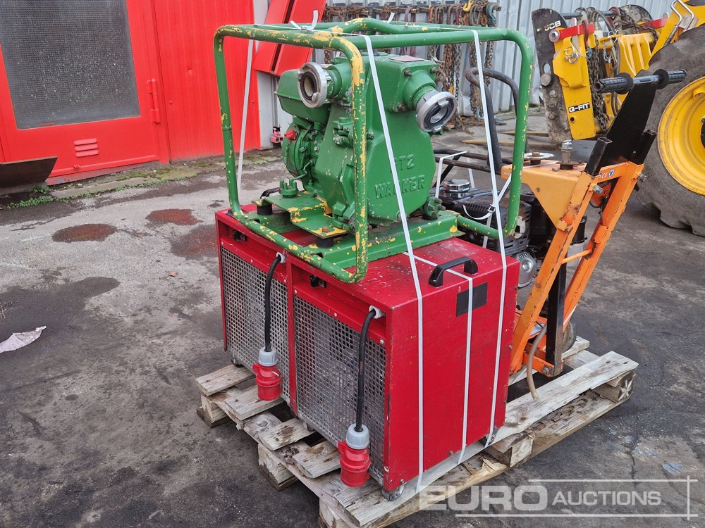 Pallet of asphalt saw, Electric Space Heater (2 of) Wacker water Pump - Calefactor de construcción: foto 3 Pallet of asphalt saw, Electric Space Heater (2 of) Wacker water Pump - Calefactor de construcción: foto 3