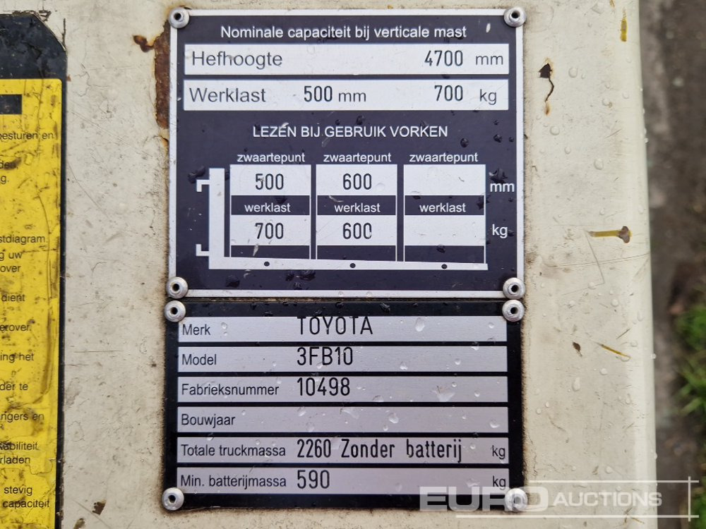 Carretilla elevadora Toyota 3FB10: foto 23