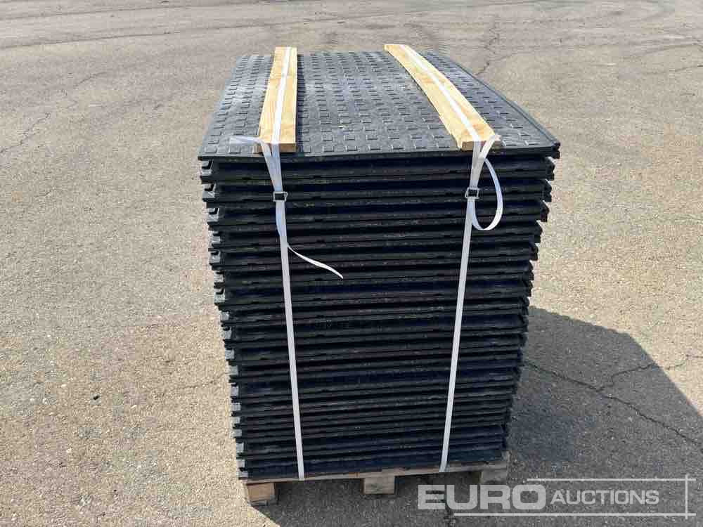Equipo de construcción Pallet of Plastic Connectable Road Plates, 1200x800x28mm, 22kg per Plate (35 of): foto 8