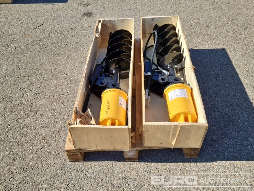 Unused KV200 Auger to suit Mini Excavator (2 of) / Ahoyador (2 of) - Taladro para tierra para Miniexcavadora: foto 4 Unused KV200 Auger to suit Mini Excavator (2 of) / Ahoyador (2 of) - Taladro para tierra para Miniexcavadora: foto 4