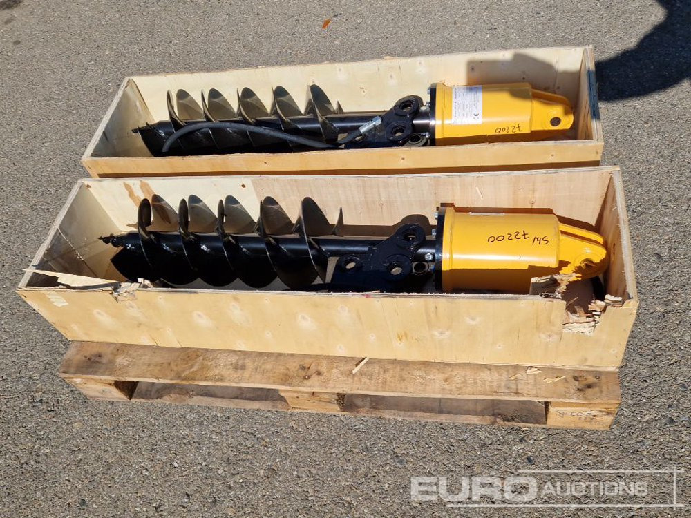 Unused KV200 Auger to suit Mini Excavator (2 of) / Ahoyador (2 of) - Taladro para tierra para Miniexcavadora: foto 2 Unused KV200 Auger to suit Mini Excavator (2 of) / Ahoyador (2 of) - Taladro para tierra para Miniexcavadora: foto 2
