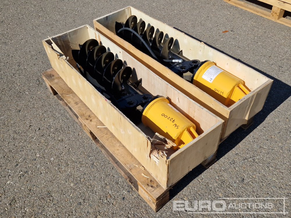 Unused KV200 Auger to suit Mini Excavator (2 of) / Ahoyador (2 of) - Taladro para tierra para Miniexcavadora: foto 3 Unused KV200 Auger to suit Mini Excavator (2 of) / Ahoyador (2 of) - Taladro para tierra para Miniexcavadora: foto 3