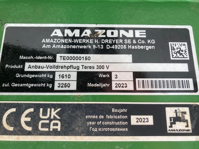 Amazone Teres 300 V 5 0 100 - Arado: foto 2 Amazone Teres 300 V 5 0 100 - Arado: foto 2