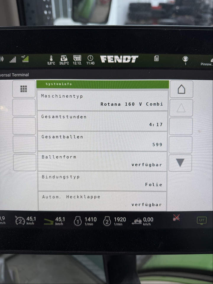 Maquinaria de henificación Fendt Rotana 160V Combi: foto 8 Maquinaria de henificación Fendt Rotana 160V Combi: foto 8