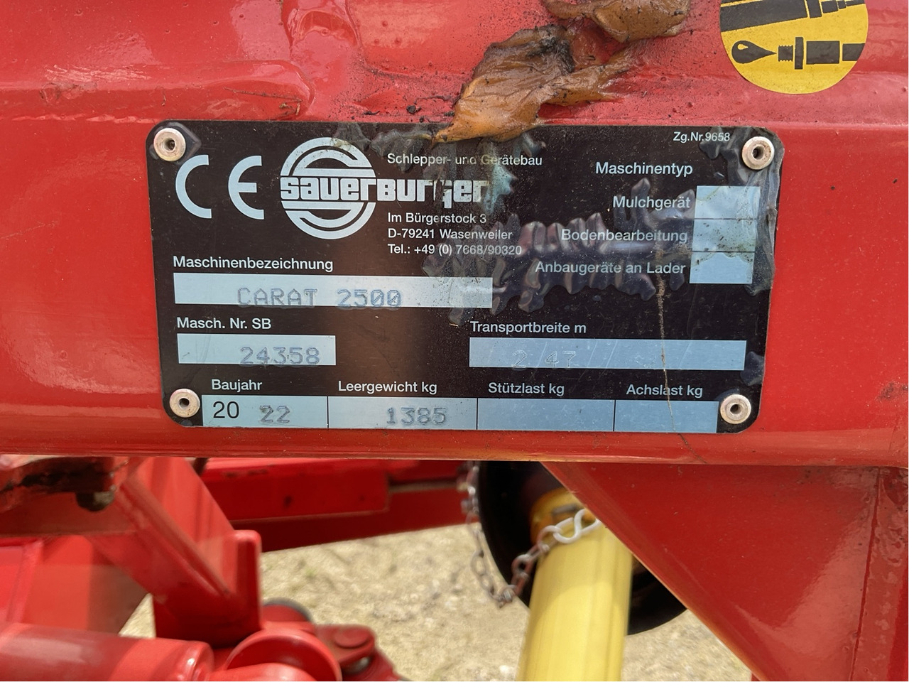 Sauerburger Carat 2500 - Desbrozadora de martillos: foto 2 Sauerburger Carat 2500 - Desbrozadora de martillos: foto 2