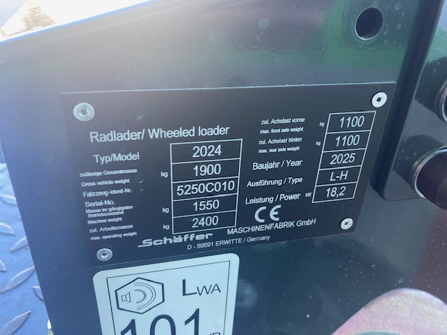 Schäffer Hoflader Typ 2024 - Cargadora de ruedas: foto 2 Schäffer Hoflader Typ 2024 - Cargadora de ruedas: foto 2