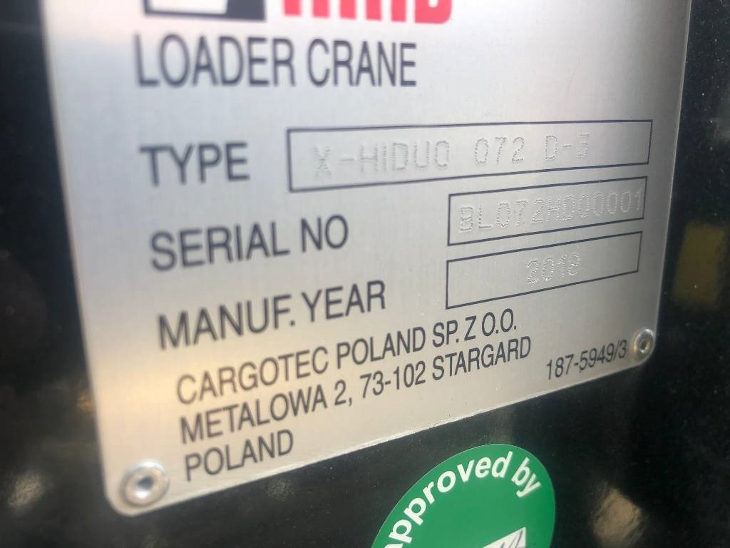 Hiab X-HiDuo 072 D-3 - Grúa para camión para Camión: foto 3 Hiab X-HiDuo 072 D-3 - Grúa para camión para Camión: foto 3