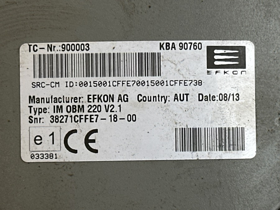Camera 900003 Toll Collect EFKON IM OBM 220 - Sistema eléctrico para Camión: foto 2 Camera 900003 Toll Collect EFKON IM OBM 220 - Sistema eléctrico para Camión: foto 2