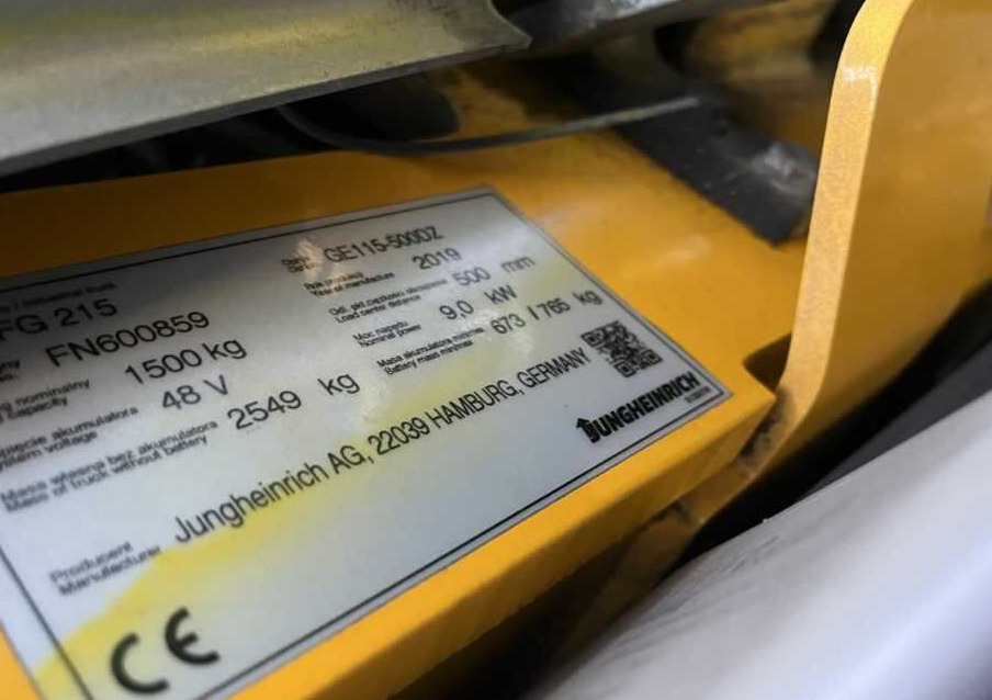 Jungheinrich EFG215 - Carretilla elevadora eléctrica: foto 4 Jungheinrich EFG215 - Carretilla elevadora eléctrica: foto 4