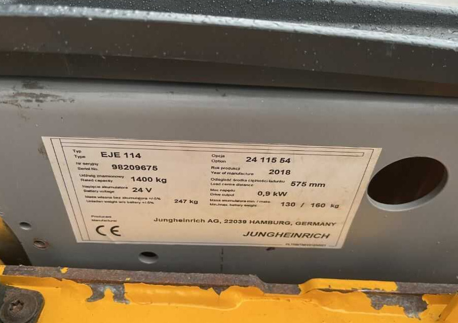Jungheinrich EJE114 - Transpaleta: foto 4 Jungheinrich EJE114 - Transpaleta: foto 4