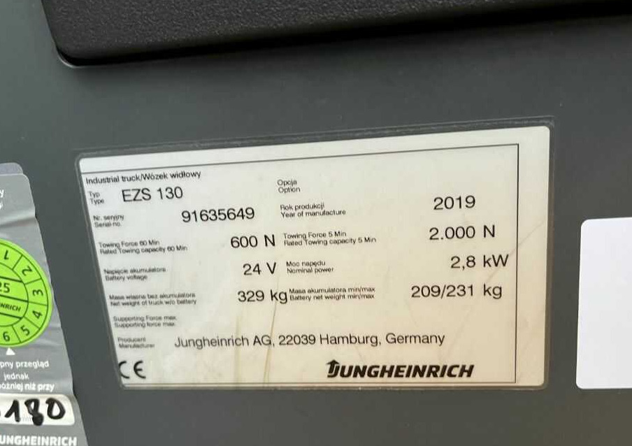 Jungheinrich EZS130 - Remolcadora: foto 4 Jungheinrich EZS130 - Remolcadora: foto 4