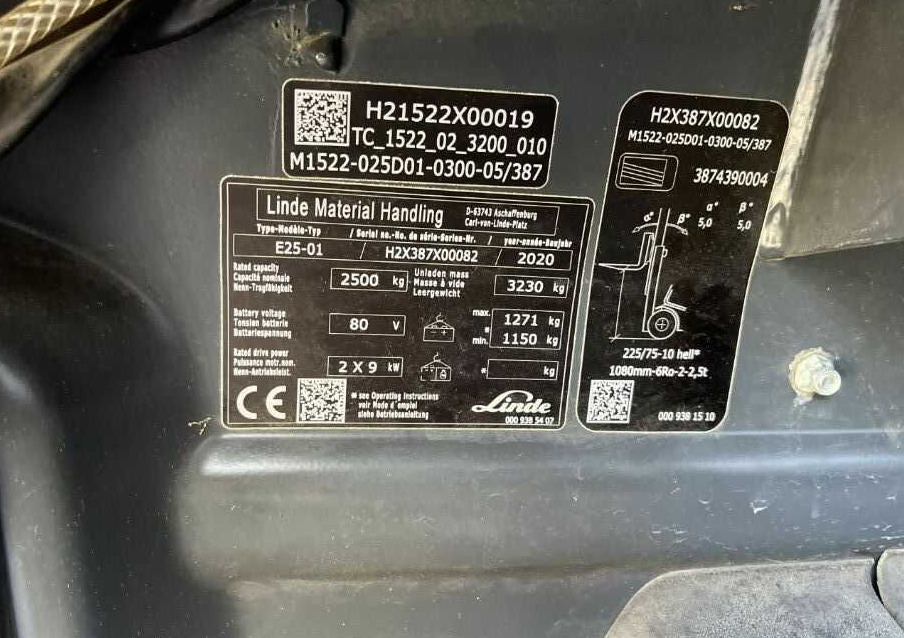 Linde E25-01 - Carretilla elevadora eléctrica: foto 4 Linde E25-01 - Carretilla elevadora eléctrica: foto 4