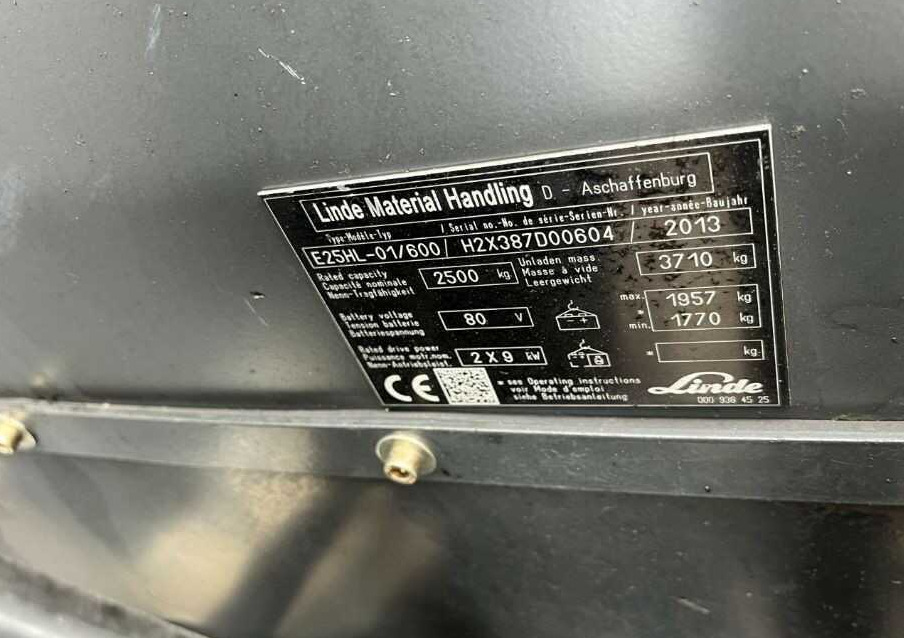 Linde E25H-01/600 - Carretilla elevadora eléctrica: foto 4 Linde E25H-01/600 - Carretilla elevadora eléctrica: foto 4