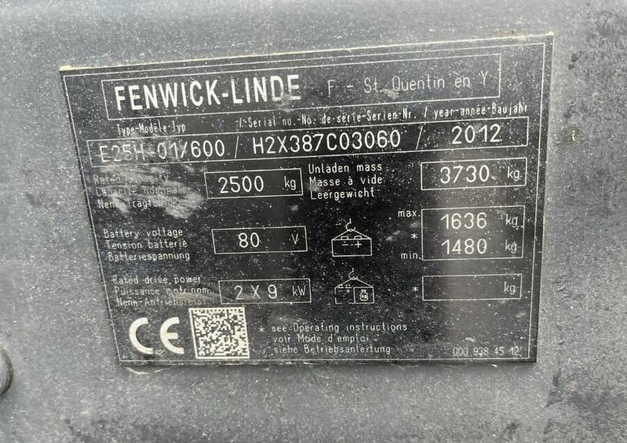 Linde E25H-01/600 - Carretilla elevadora eléctrica: foto 4 Linde E25H-01/600 - Carretilla elevadora eléctrica: foto 4