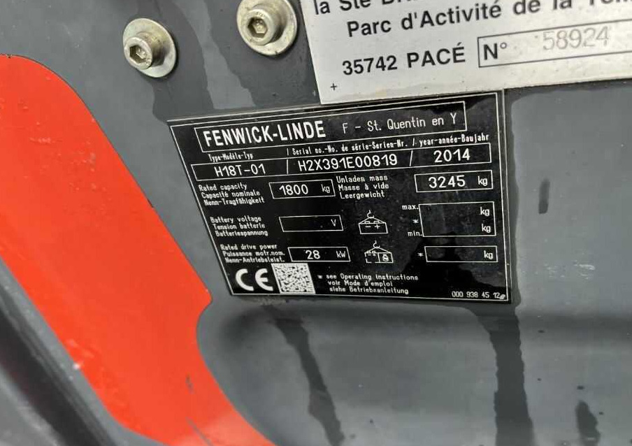 Linde H18T-01 - Carretilla elevadora de gas: foto 4 Linde H18T-01 - Carretilla elevadora de gas: foto 4