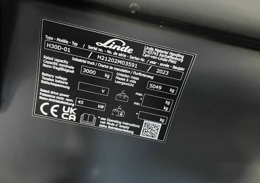 Linde H30D-01 - Carretilla elevadora diésel: foto 4 Linde H30D-01 - Carretilla elevadora diésel: foto 4