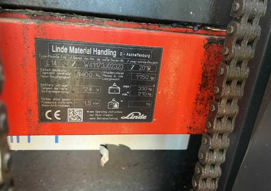Linde L14 - Apilador: foto 4 Linde L14 - Apilador: foto 4