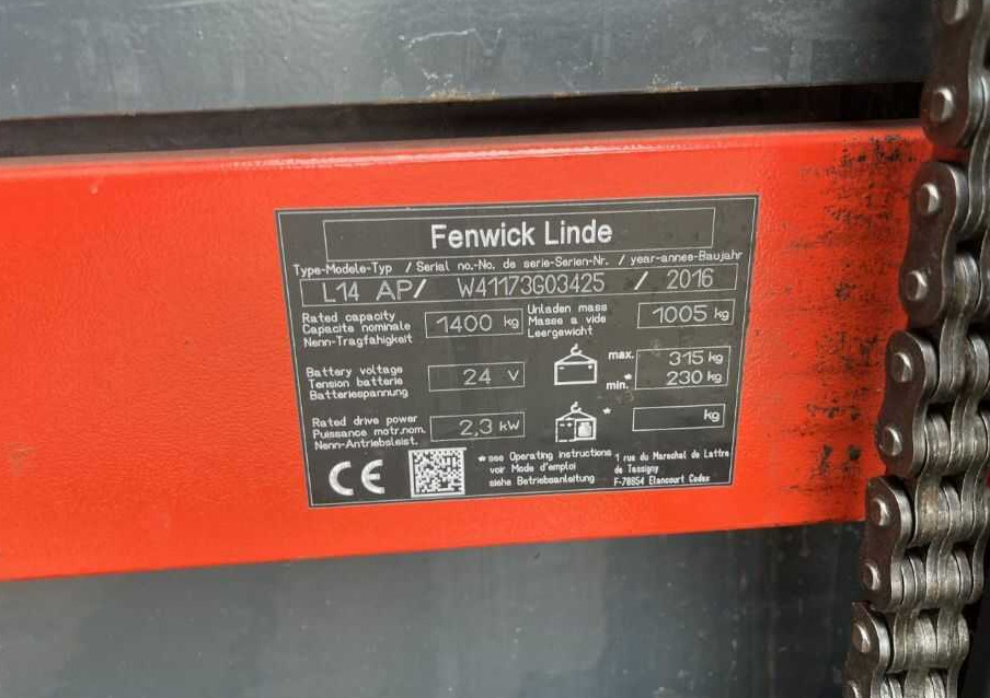 Linde L14LAP - Apilador: foto 4 Linde L14LAP - Apilador: foto 4