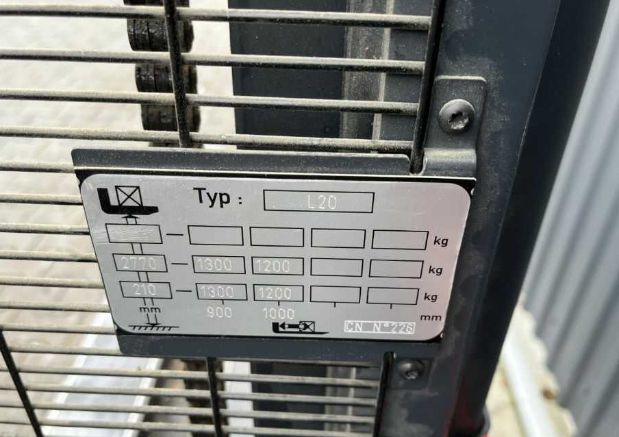 Linde L20 - Apilador: foto 5 Linde L20 - Apilador: foto 5