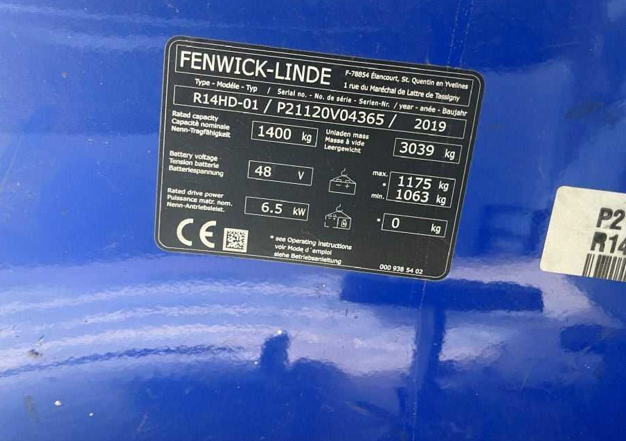 Linde R14HD-01 - Retráctil: foto 4 Linde R14HD-01 - Retráctil: foto 4