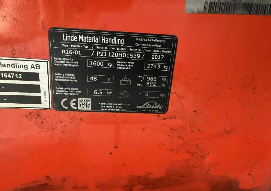 Linde R16-01 - Retráctil: foto 4 Linde R16-01 - Retráctil: foto 4