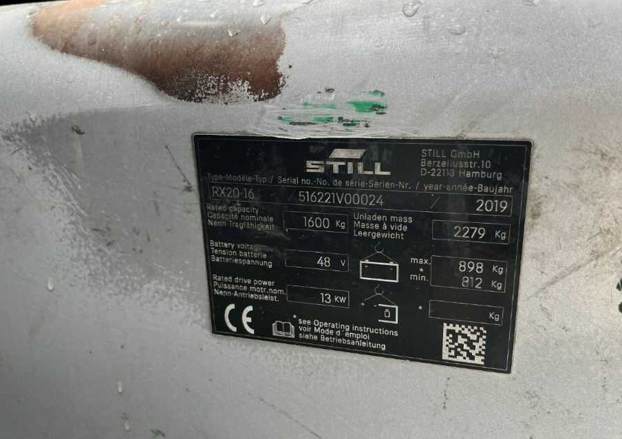 Still RX20-16 - Carretilla elevadora eléctrica: foto 4 Still RX20-16 - Carretilla elevadora eléctrica: foto 4