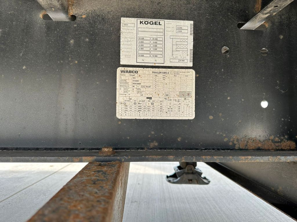 Semirremolque transporte de bebidas Kögel SN 24 * GETRÄNKE * HUBDACH * SAF-ACHSEN *: foto 19