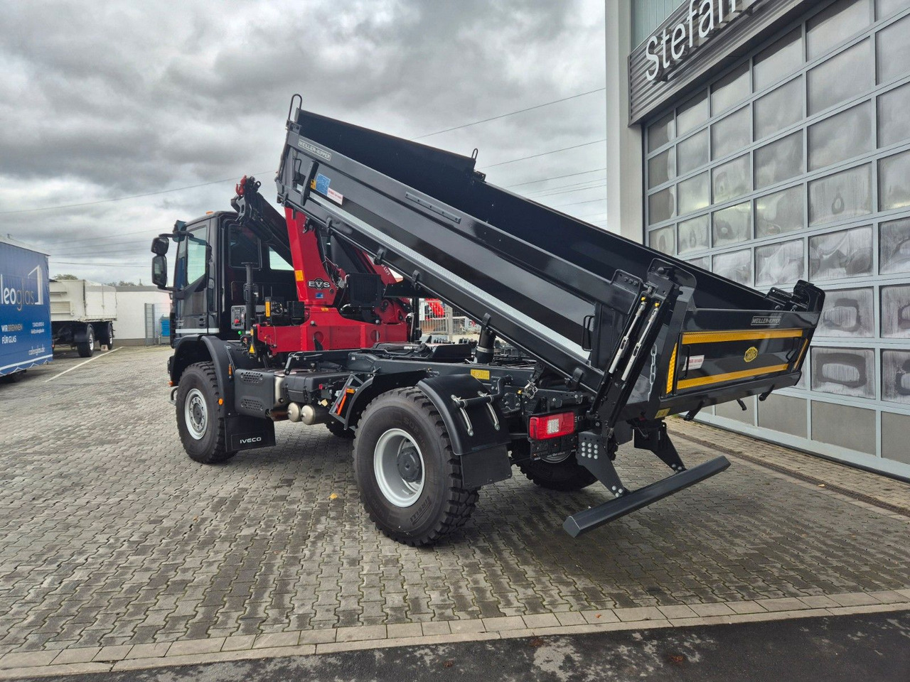 Camión volquete, Camión grúa Iveco Eurocargo ML150E32WS 4x4 Kran HMF 1130K Funk AHK: foto 12