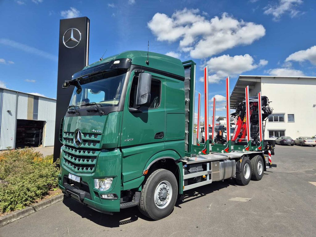 Mercedes-Benz Arocs 2751 L 6x2 (6x4) HAD + Kran: Epsilon M12Z - Camión forestal, Camión grúa: foto 1 Mercedes-Benz Arocs 2751 L 6x2 (6x4) HAD + Kran: Epsilon M12Z - Camión forestal, Camión grúa: foto 1