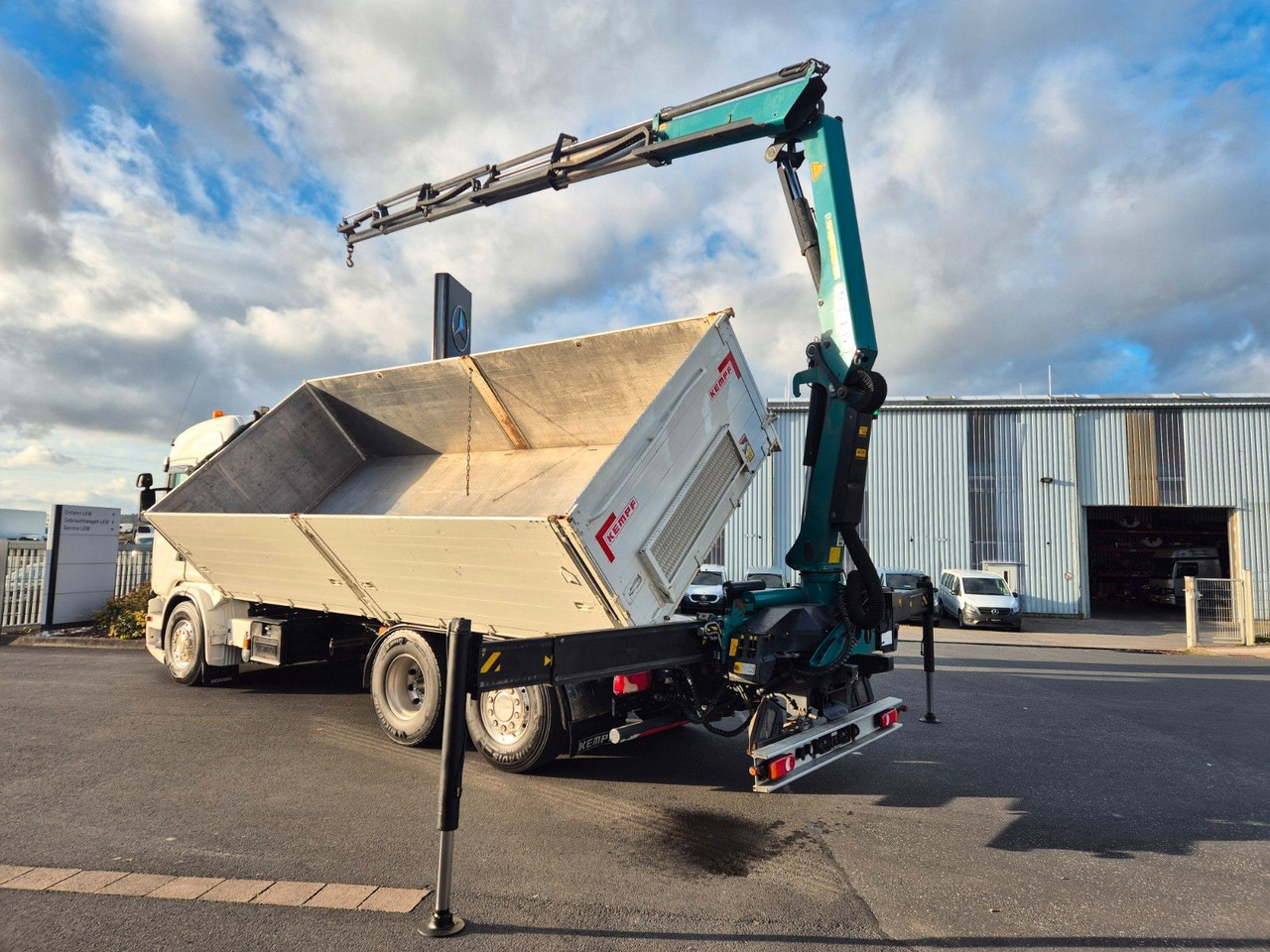 Camión volquete, Camión grúa Scania G490 LB6x2*4HNB Palfinger PK 18002-EH D Funk AHK: foto 10