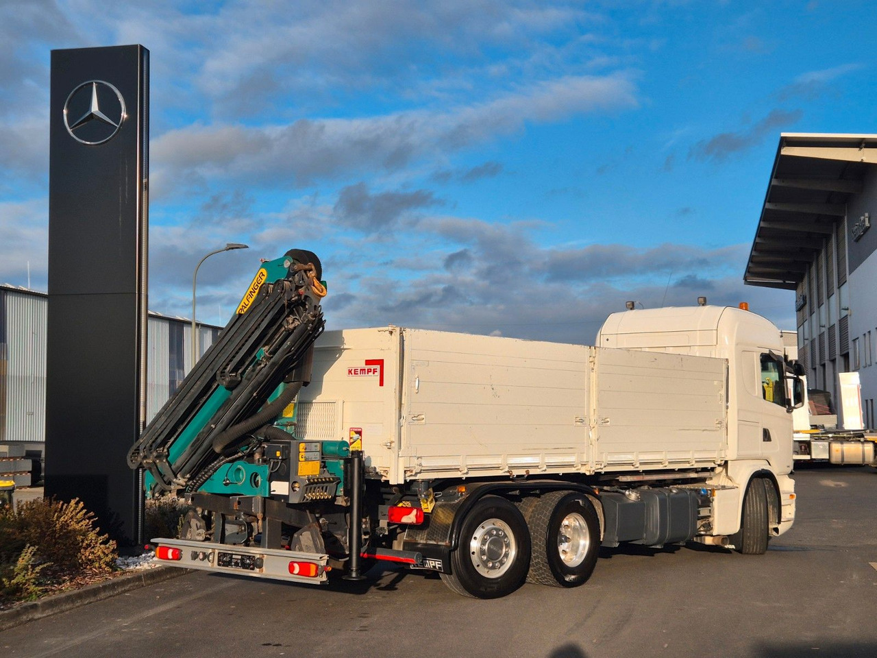 Camión volquete, Camión grúa Scania G490 LB6x2*4HNB Palfinger PK 18002-EH D Funk AHK: foto 13