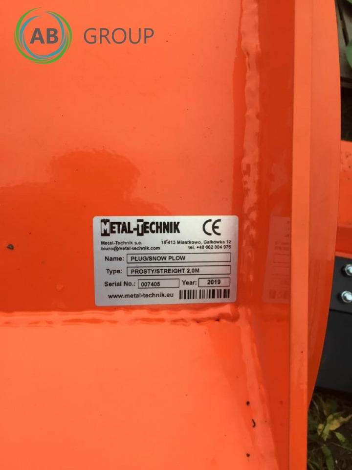 Metal-Technik straight snow plow 2m - Cuchilla quitanieves para Maquinaria agrícola: foto 5 Metal-Technik straight snow plow 2m - Cuchilla quitanieves para Maquinaria agrícola: foto 5