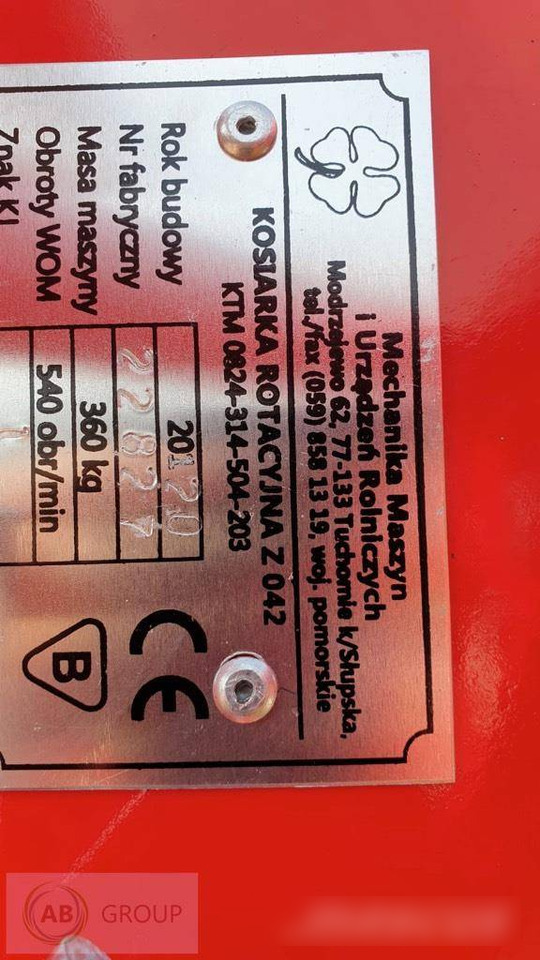 Miotk Mounted rotary mower Z042 - Segadora: foto 4 Miotk Mounted rotary mower Z042 - Segadora: foto 4