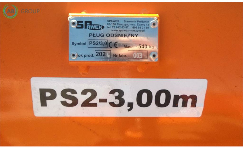 Spawex pług odśnieżny prosty PS-2, 3 m - Cuchilla quitanieves para Maquinaria agrícola: foto 4 Spawex pług odśnieżny prosty PS-2, 3 m - Cuchilla quitanieves para Maquinaria agrícola: foto 4