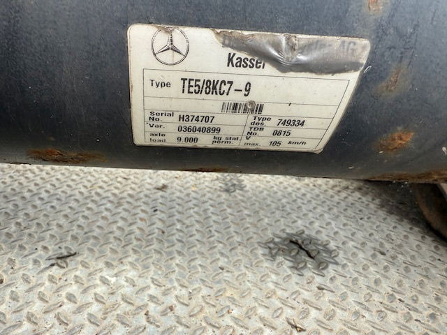 Diversen Mercedes assen TE5/8KC7-9 - Eje y piezas para Camión: foto 2 Diversen Mercedes assen TE5/8KC7-9 - Eje y piezas para Camión: foto 2