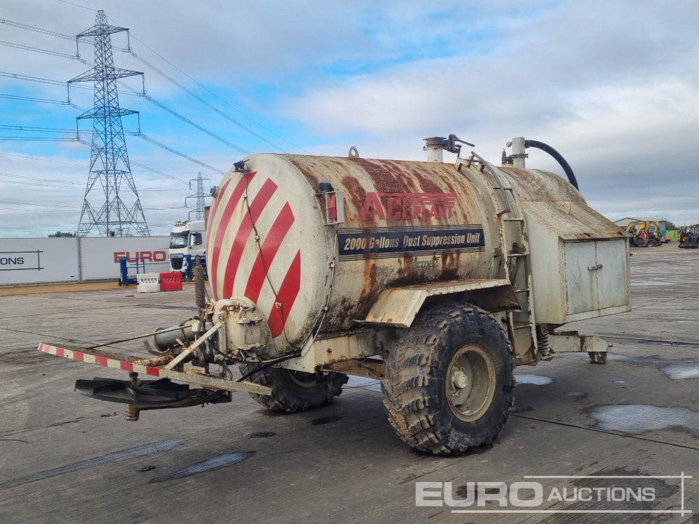 2010 Ace Single Axle Sprung Draw Bar 9000 Litre Dust Supression Unit - Tanque de almacenamiento: foto 5 2010 Ace Single Axle Sprung Draw Bar 9000 Litre Dust Supression Unit - Tanque de almacenamiento: foto 5