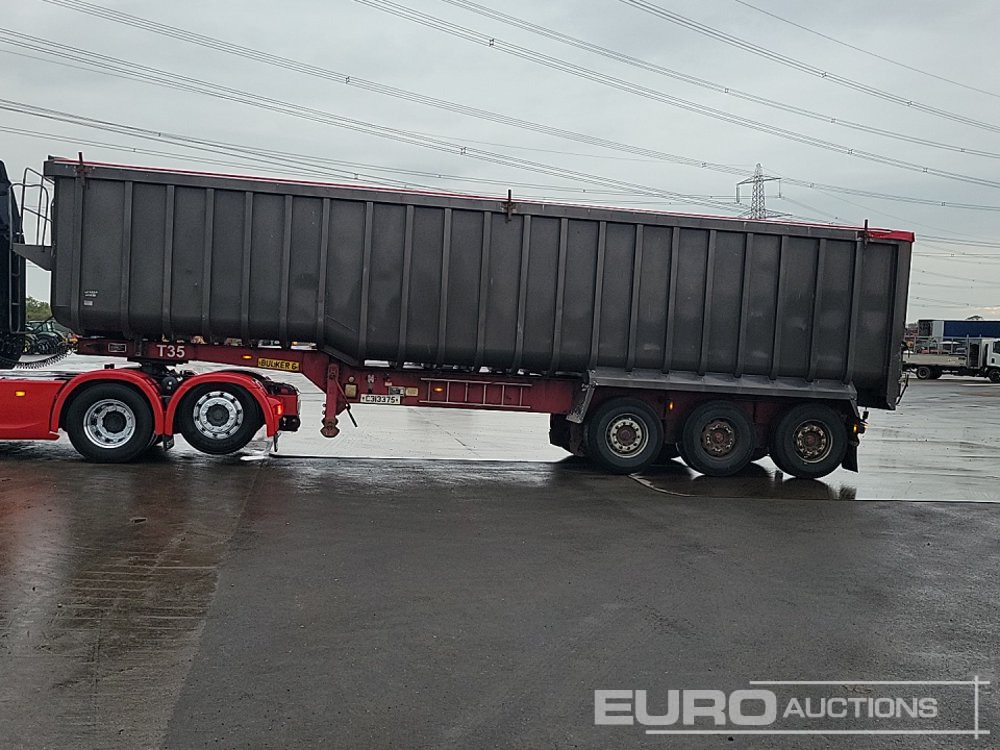 2011 Wilcox Tri Axle Bulk Tipping Trailer, Front Lift Axle, Easy Sheet - Semirremolque volquete: foto 2 2011 Wilcox Tri Axle Bulk Tipping Trailer, Front Lift Axle, Easy Sheet - Semirremolque volquete: foto 2