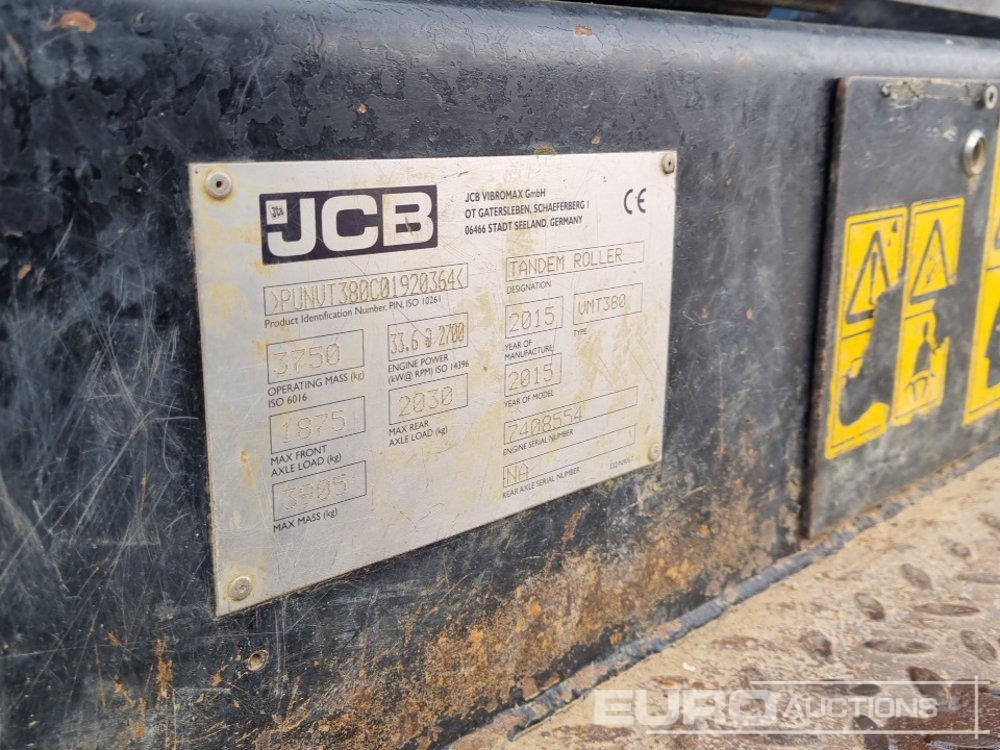 Rodillo 2015 JCB VMT380: foto 36