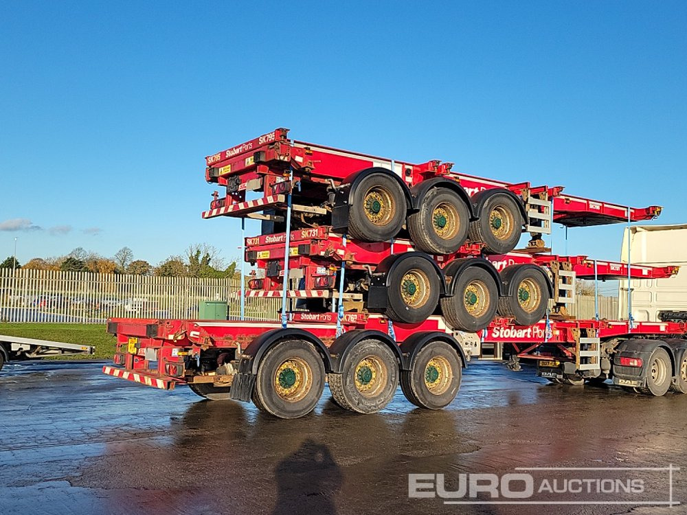 2015 SDC Tri Axle Sliding Skeletal Trailer (3 of) - Semirremolque plataforma/ Caja abierta: foto 5 2015 SDC Tri Axle Sliding Skeletal Trailer (3 of) - Semirremolque plataforma/ Caja abierta: foto 5