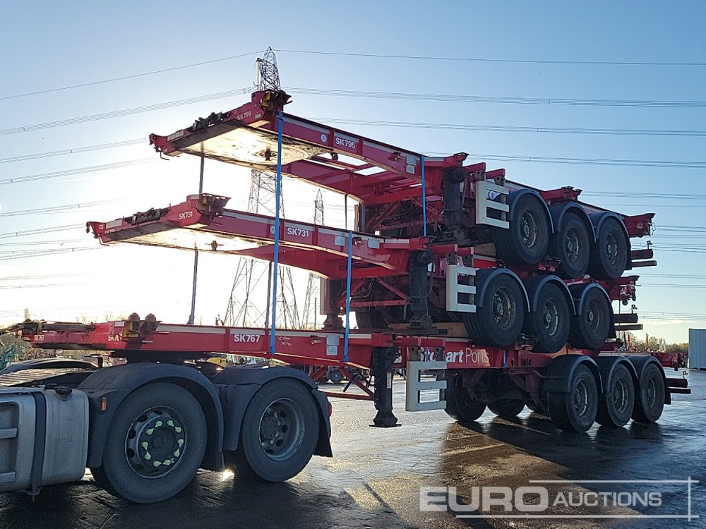 2015 SDC Tri Axle Sliding Skeletal Trailer (3 of) - Semirremolque plataforma/ Caja abierta: foto 1 2015 SDC Tri Axle Sliding Skeletal Trailer (3 of) - Semirremolque plataforma/ Caja abierta: foto 1
