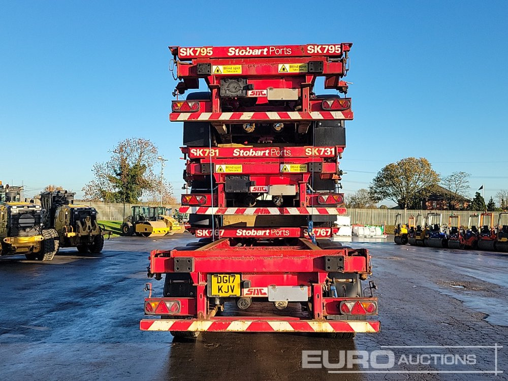 2015 SDC Tri Axle Sliding Skeletal Trailer (3 of) - Semirremolque plataforma/ Caja abierta: foto 4 2015 SDC Tri Axle Sliding Skeletal Trailer (3 of) - Semirremolque plataforma/ Caja abierta: foto 4