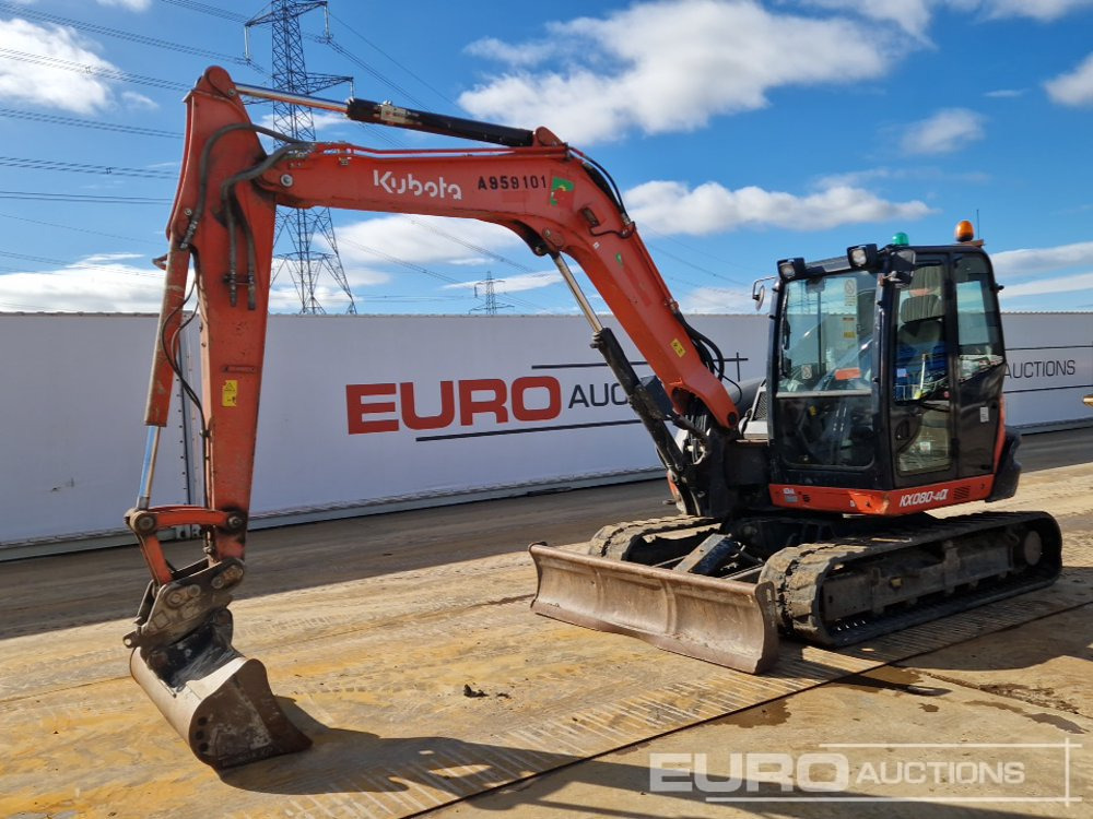 2018 Kubota KX080-4A - Miniexcavadora: foto 1 2018 Kubota KX080-4A - Miniexcavadora: foto 1