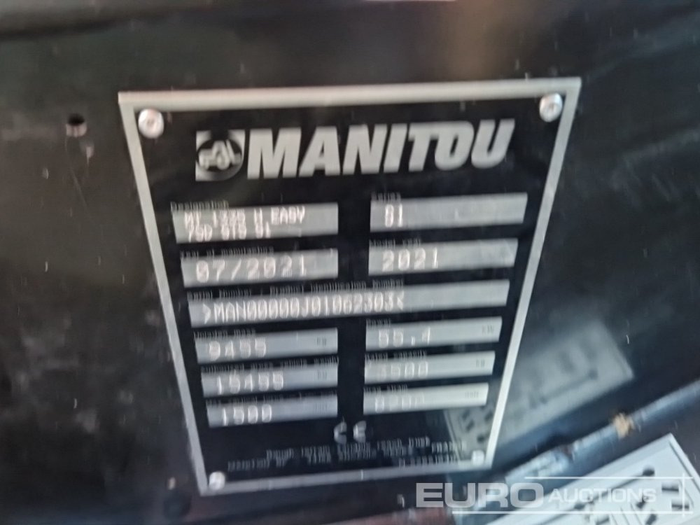 Manipulador telescópico 2021 Manitou MT1335: foto 37