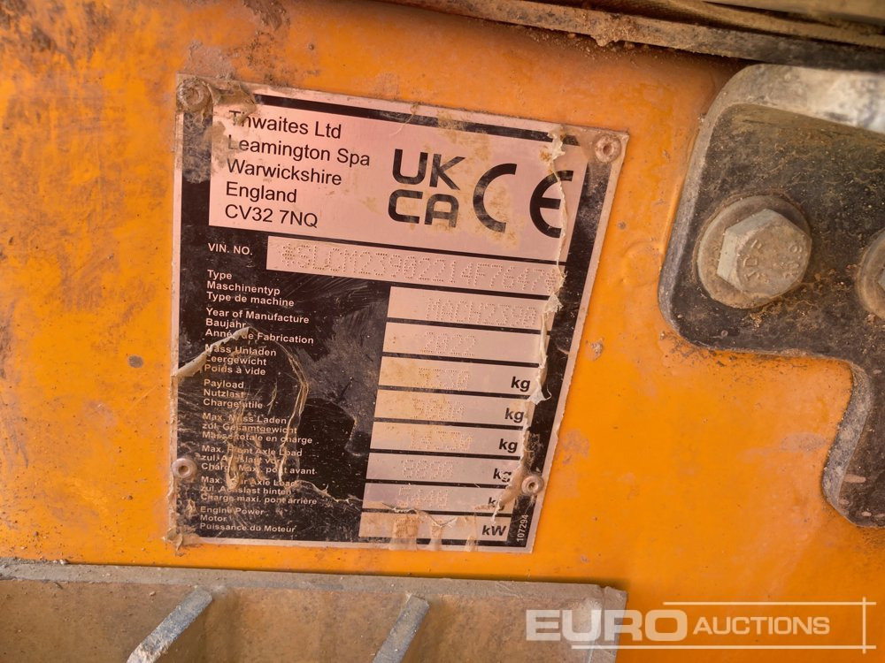 2022 Thwaites 9 Ton - Minidumper: foto 5 2022 Thwaites 9 Ton - Minidumper: foto 5