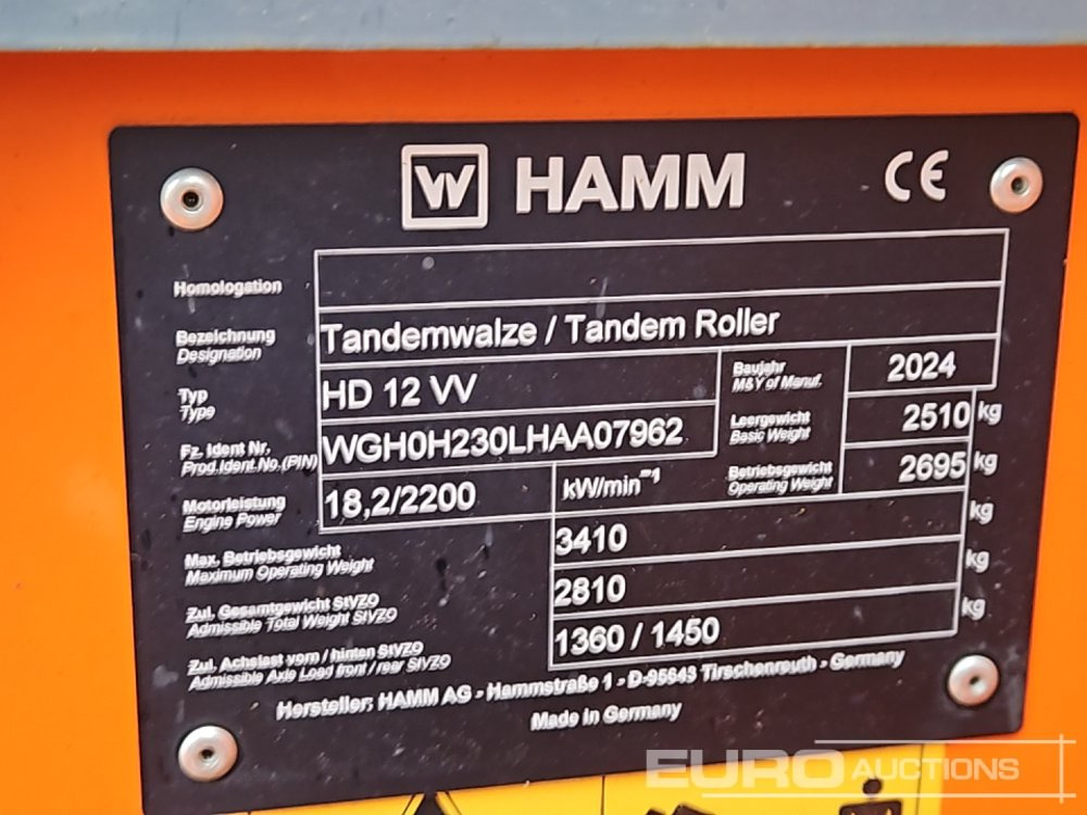 Rodillo 2024 Hamm HD12 VV: foto 36