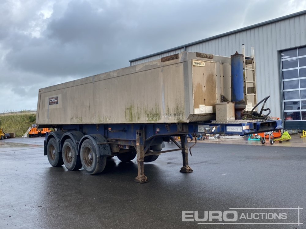 Dennison Tri Axle Bulk Tipping Trailer, Lift Axle - Semirremolque volquete: foto 4 Dennison Tri Axle Bulk Tipping Trailer, Lift Axle - Semirremolque volquete: foto 4