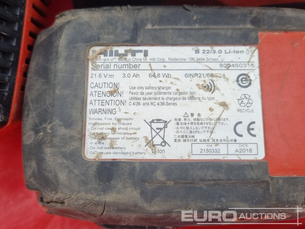 Hilti SIW 6AT-A22 22Volt Cordless 1/2" Impact Wrench - Equipo de construcción: foto 5 Hilti SIW 6AT-A22 22Volt Cordless 1/2" Impact Wrench - Equipo de construcción: foto 5