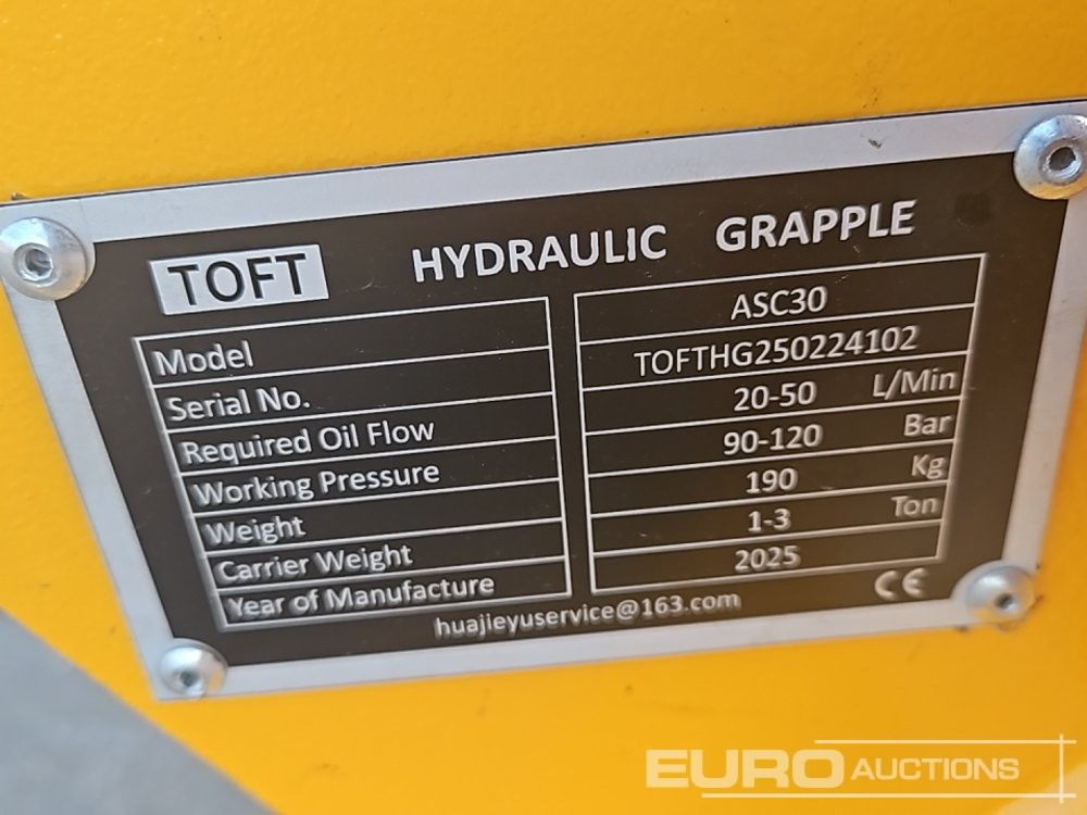 Implemento para Excavadora Unused 2025 Toft ASC30: foto 13