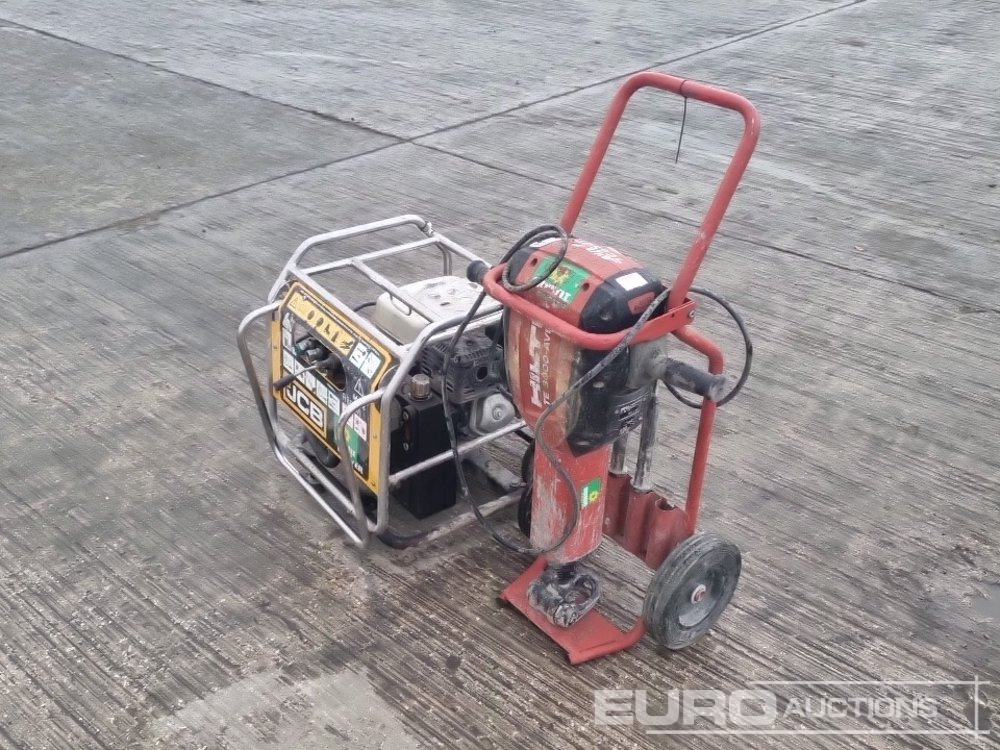 JCB Beaver Hydraulic Powerpack, Hilti TE3000-AVR 110 Volt Handheld Breaker, Trolly - Construcción de carreteras: foto 1 JCB Beaver Hydraulic Powerpack, Hilti TE3000-AVR 110 Volt Handheld Breaker, Trolly - Construcción de carreteras: foto 1