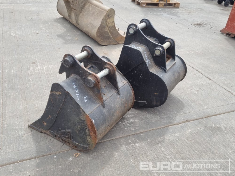Rhinox 24", 24" Digging Bucket 45-50mm Pin to suit 4-8 Ton Excavator - Cazo: foto 3 Rhinox 24", 24" Digging Bucket 45-50mm Pin to suit 4-8 Ton Excavator - Cazo: foto 3